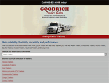 Tablet Screenshot of goodrichtrailers.com